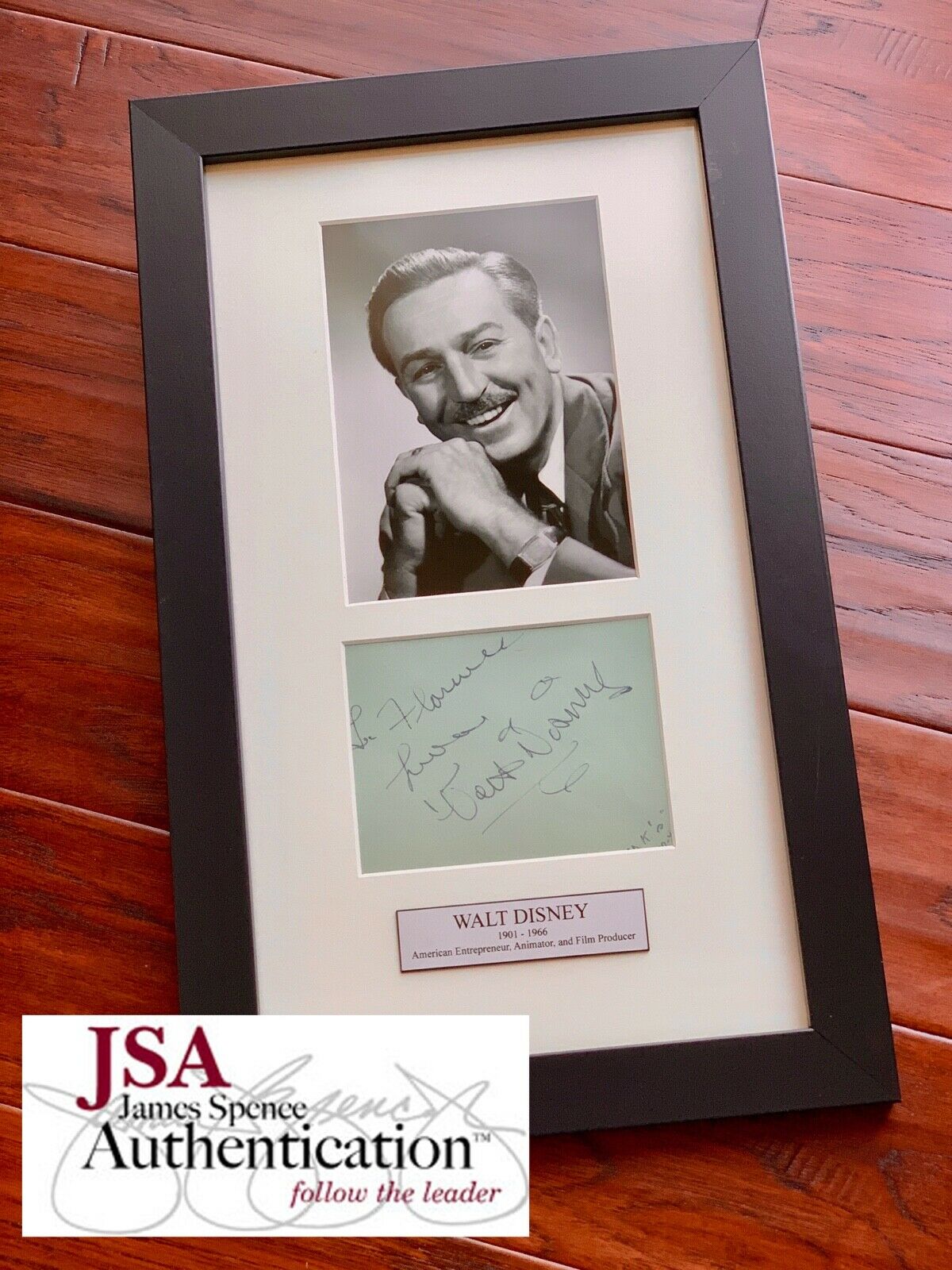 WALT DISNEY * JSA LOA * Original Early AUTOGRAPH Signature SIGNED