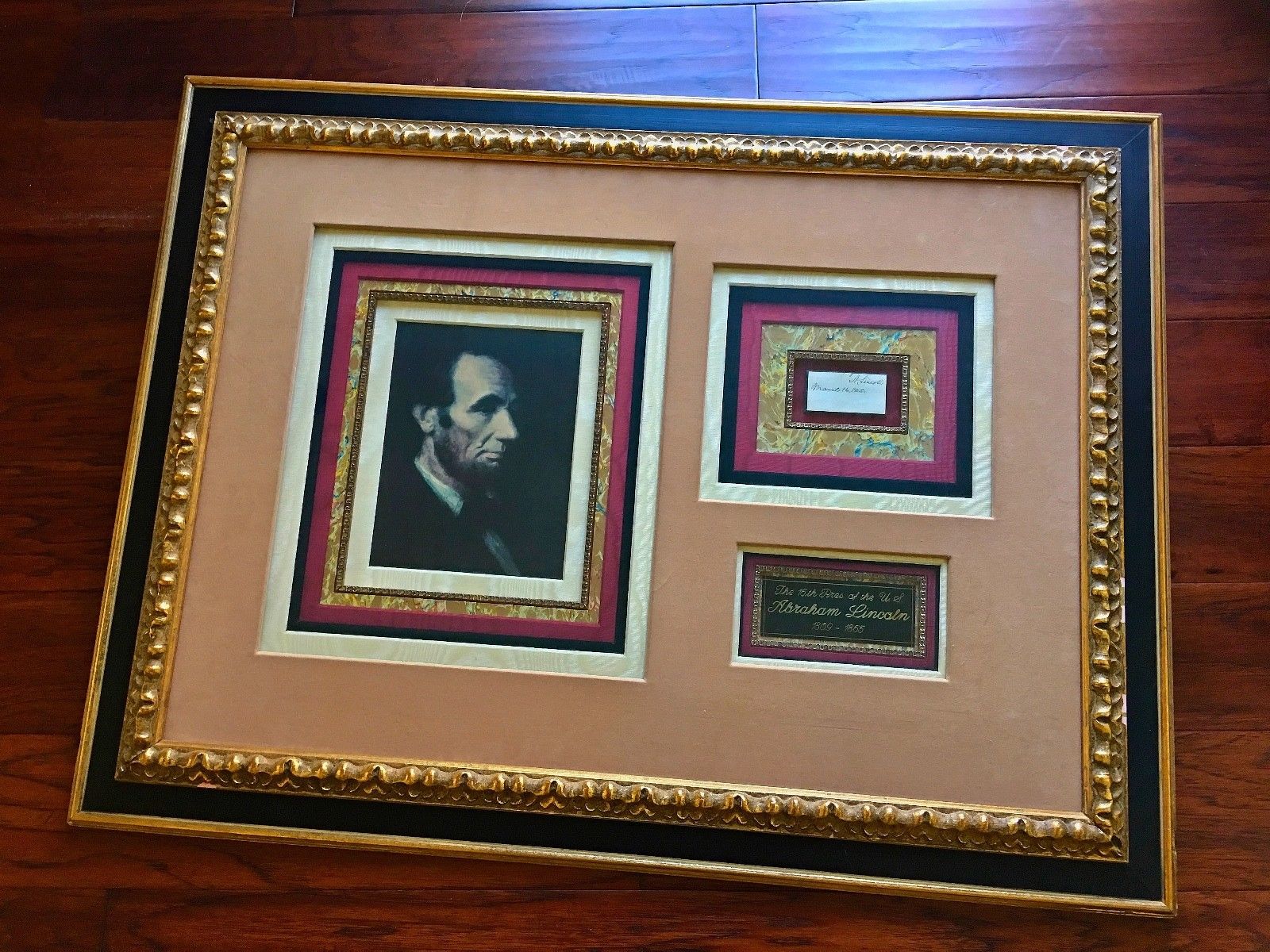 ABRAHAM LINCOLN * Autograph Endorsement Signed * ONLY DAYS BEFORE ASSASSINATION
