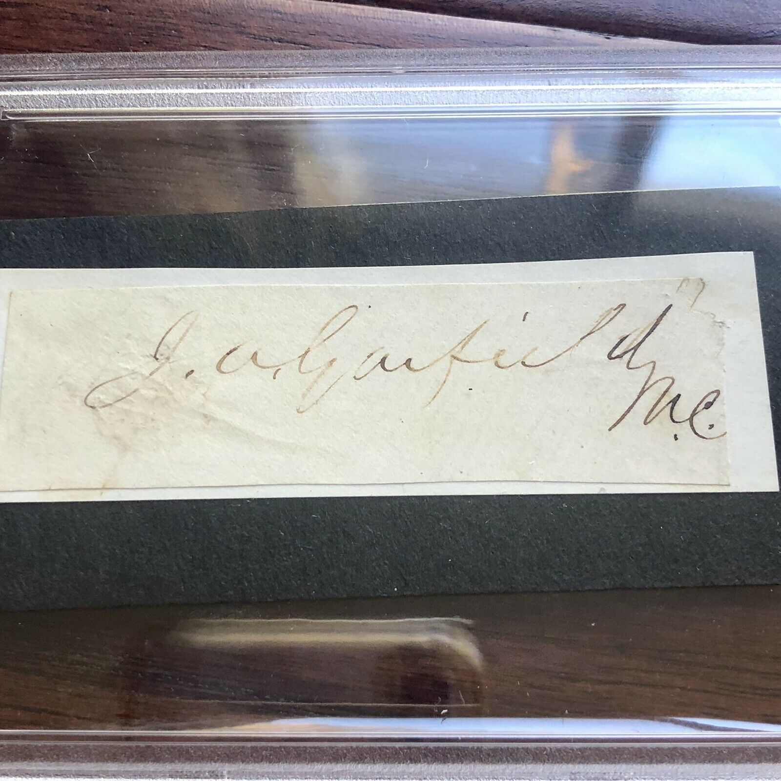 JAMES A. GARFIELD * PSA/DNA Slabbed * Autograph Free Frank Signed * President
