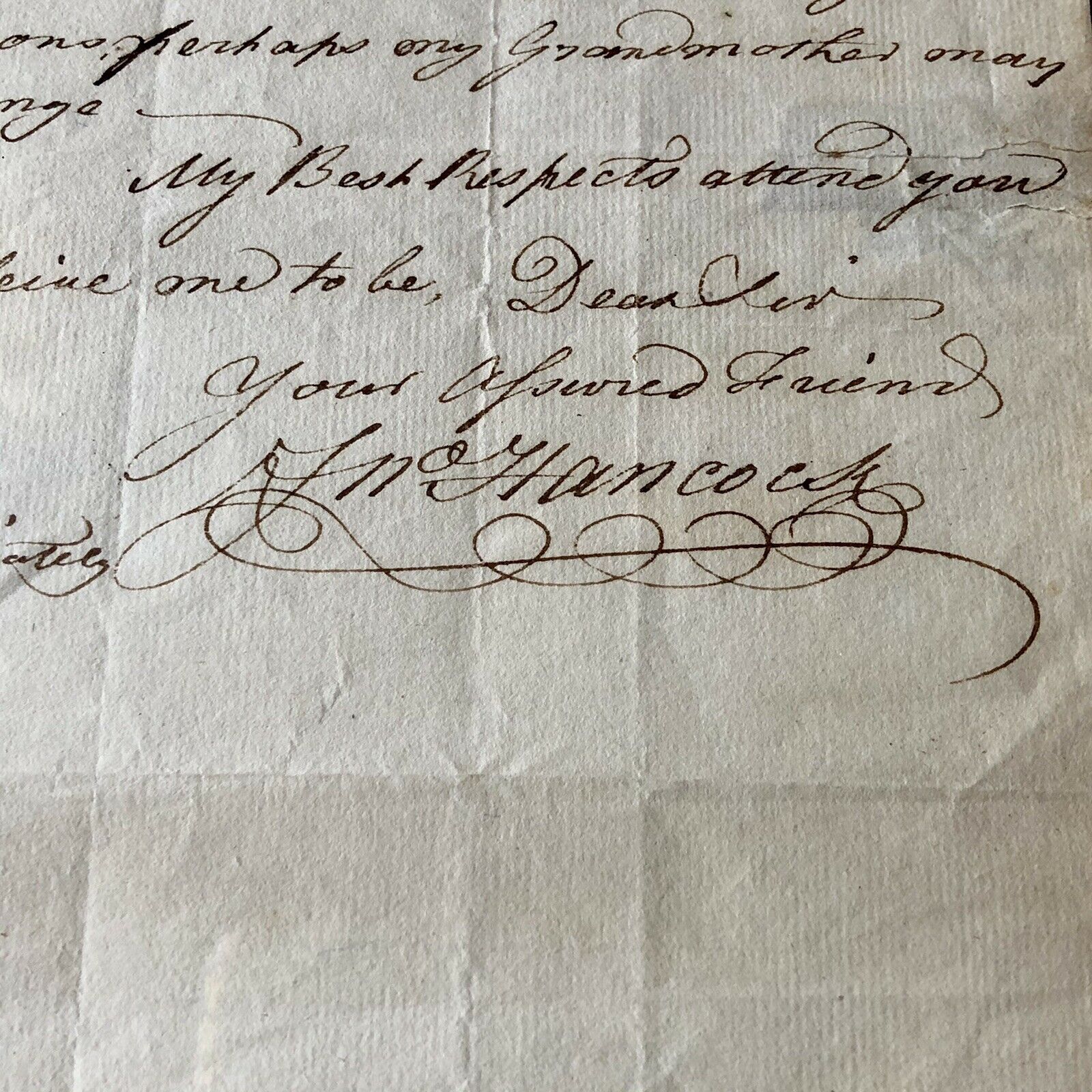 JOHN HANCOCK * PSA/DNA * Handwritten Autograph Letter Signed SLAVERY Content *