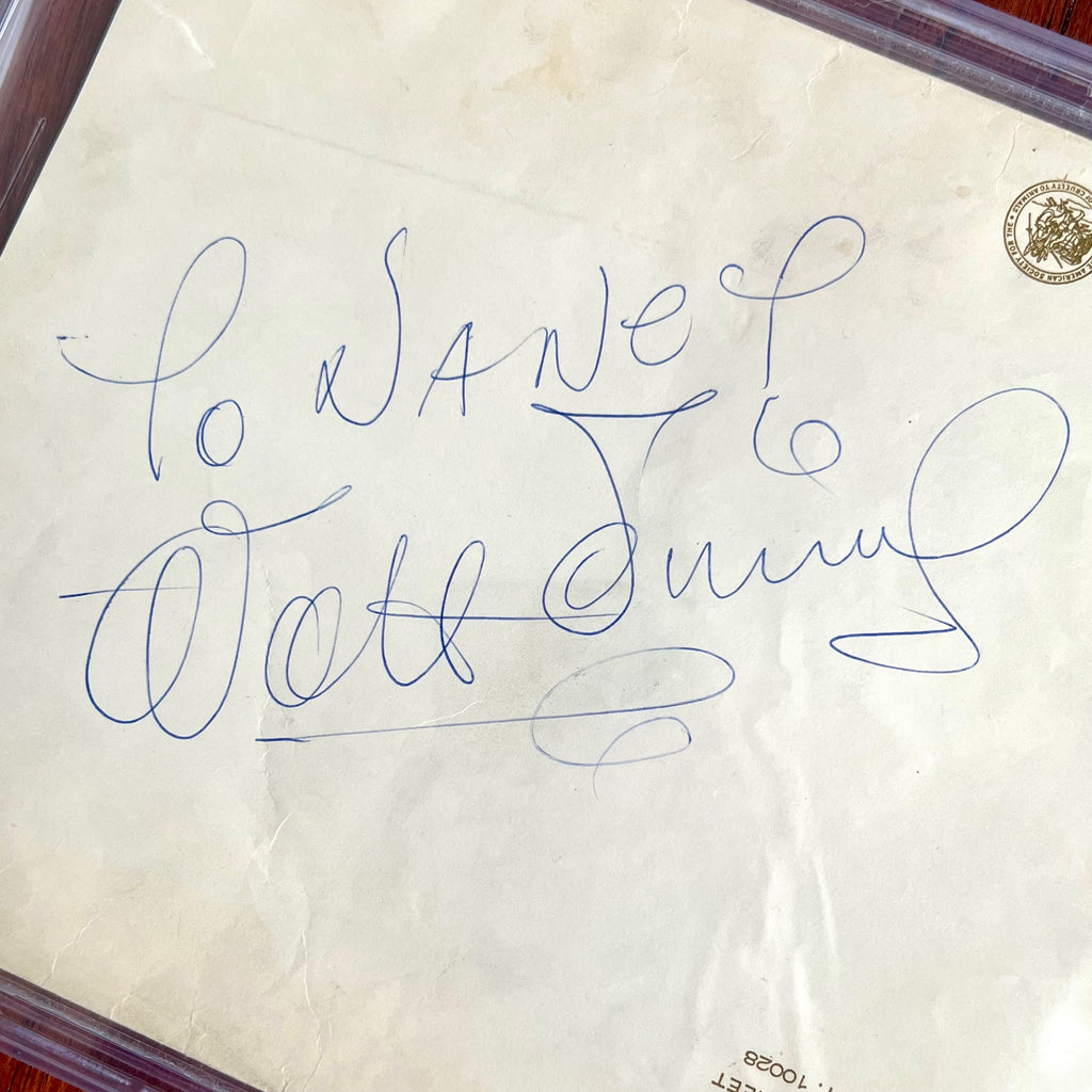 WALT DISNEY * Beckett BAS * Huge 7.5” ASPCA Autograph Envelope Signed Signature