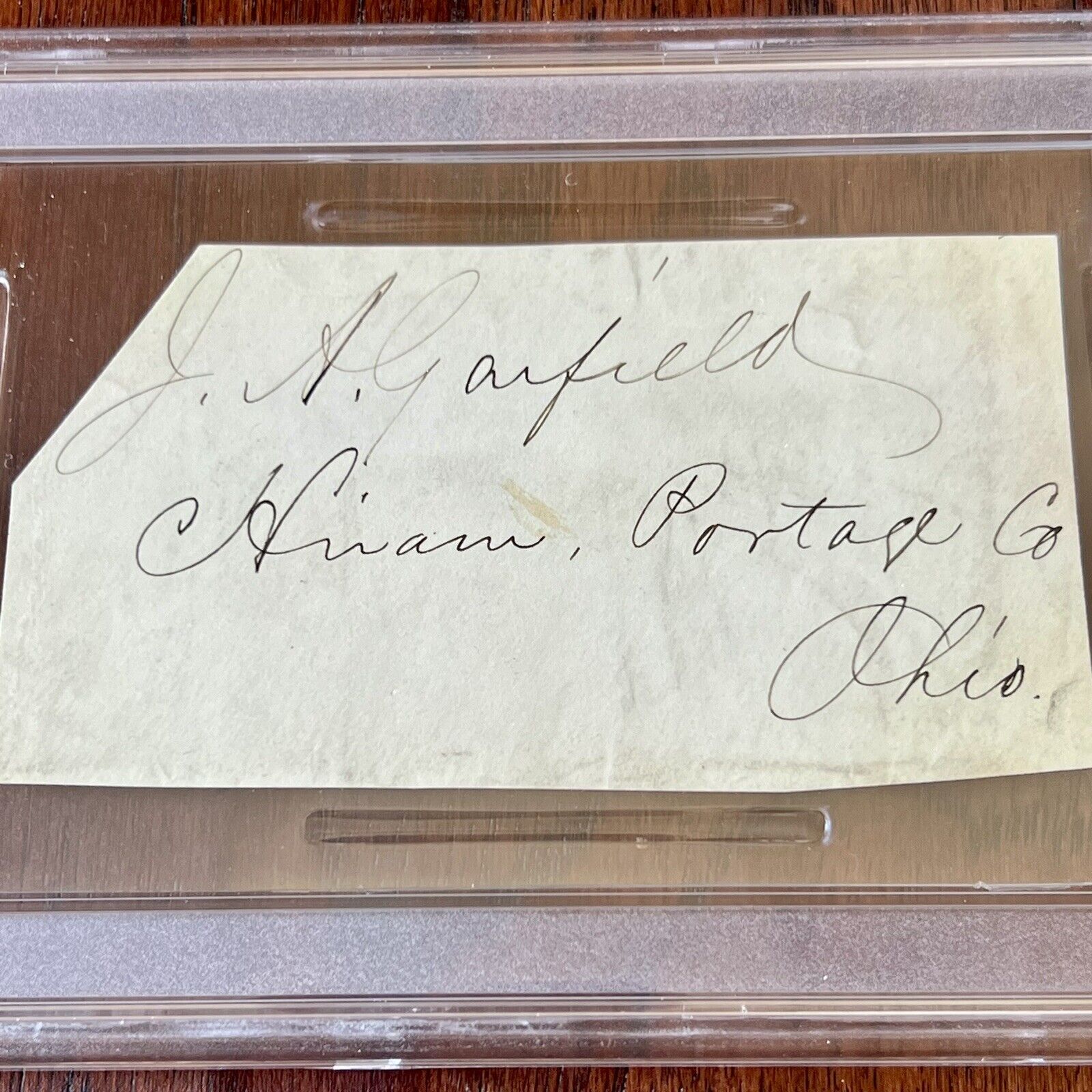 JAMES A. GARFIELD & LUCRETIA GARFIELD * PSA/DNA * Dual AUTOGRAPH Envelope SIGNED