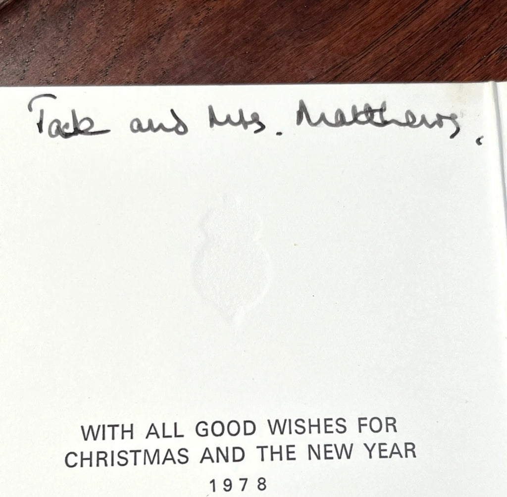 KING CHARLES III * PSA/DNA * Signed 1978 Christmas Card Autograph * Prince