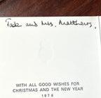 KING CHARLES III * PSA/DNA * Signed 1978 Christmas Card Autograph * Prince