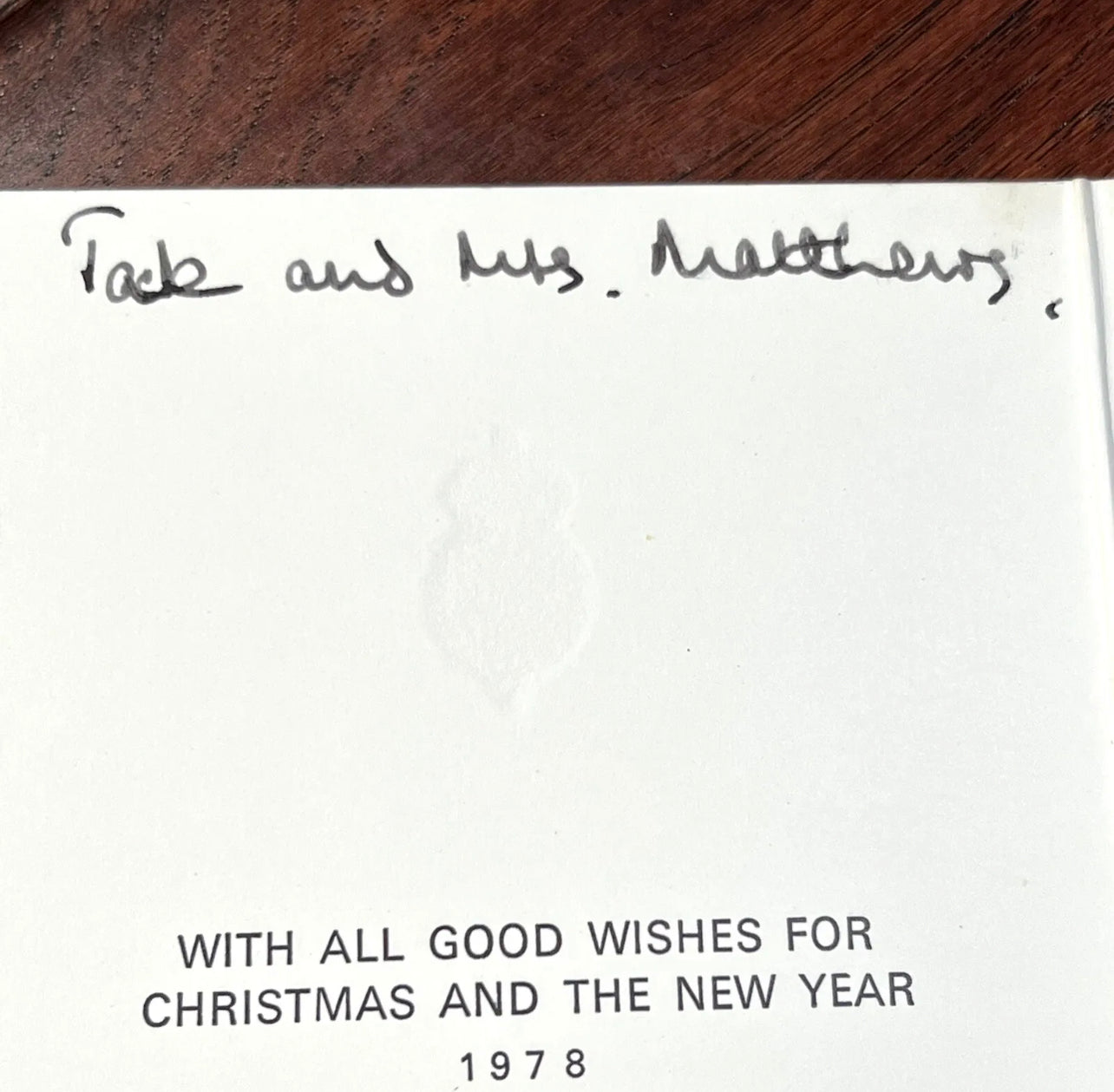 KING CHARLES III * PSA/DNA * Signed 1978 Christmas Card Autograph * Prince