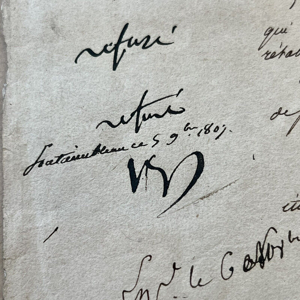 NAPOLEON BONAPARTE * JSA LOA * Signed Requests For Leaves of Absence Autograph
