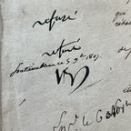 NAPOLEON BONAPARTE * JSA LOA * Signed Requests For Leaves of Absence Autograph