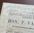 ANDREW JOHNSON * JSA LOA * Signed 6x Autograph Pamphlet * Abraham Lincoln VP