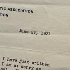 Amelia Earhart Signed Letter Apologizing After Crashing an Aircraft