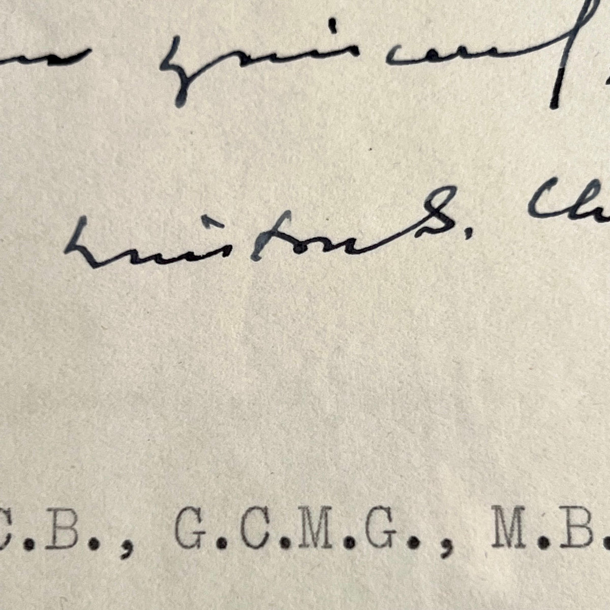 WINSTON S. CHURCHILL * PSA/DNA * Prime Minister Autograph Letter Signed *