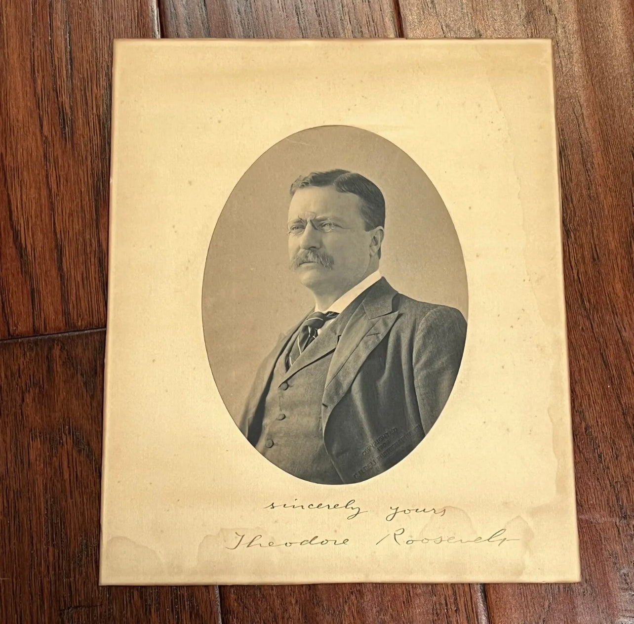 THEODORE ROOSEVELT * PSA/DNA * Photograph Portrait Signed as President Autograph