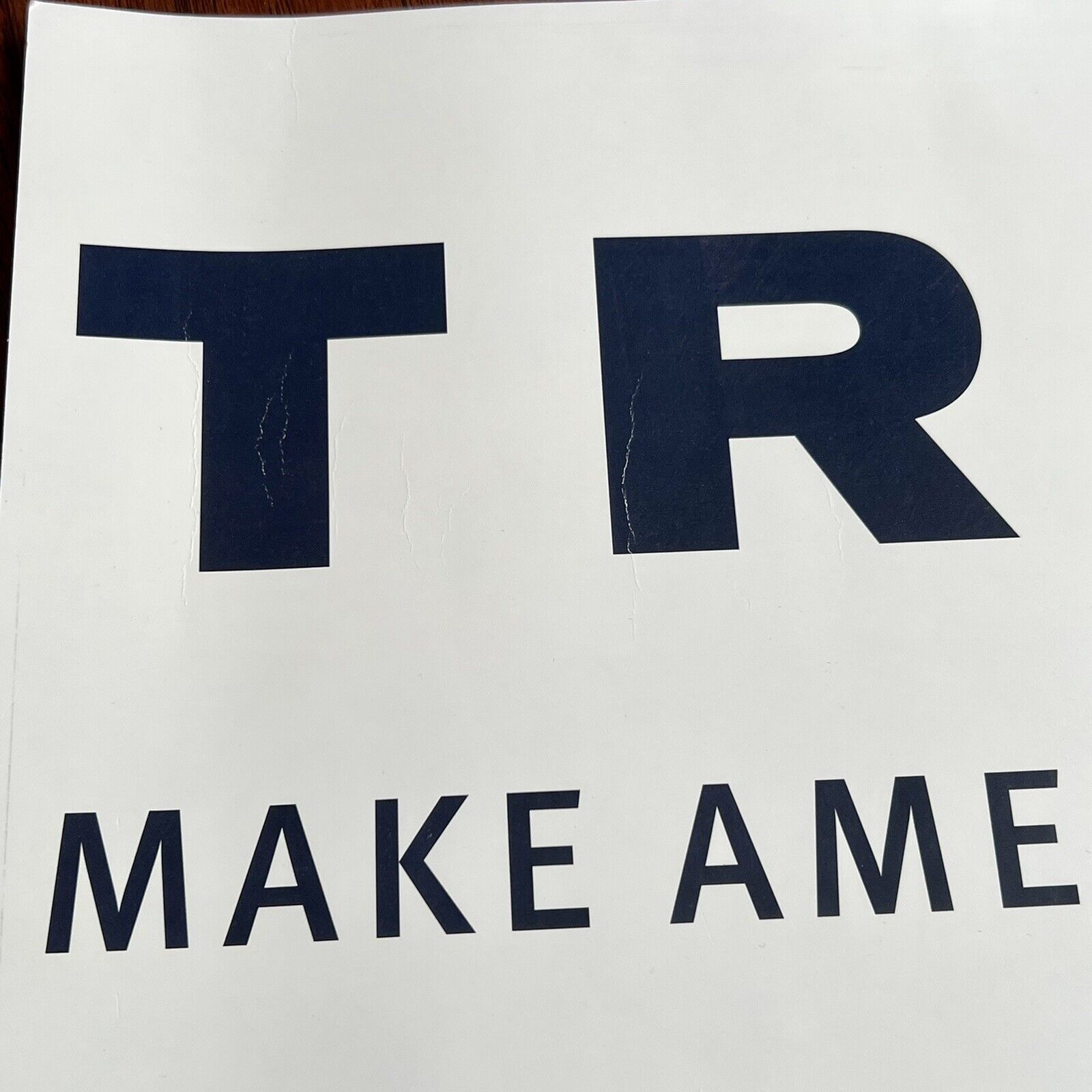DONALD TRUMP * JSA * Signed Make America Great Again Campaign Autograph Poster