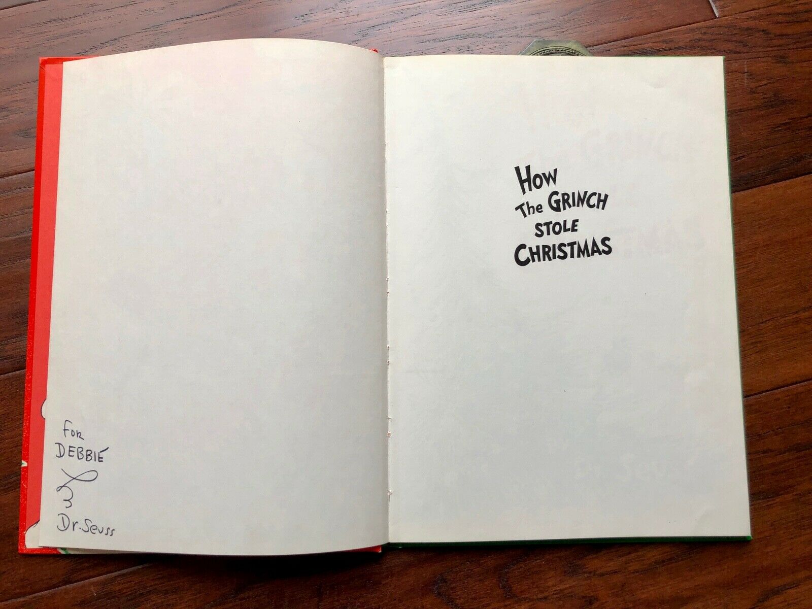 DR. SEUSS * BAS * AUTOGRAPH "How The Grinch Stole Christmas" SIGNED Xmas Classic