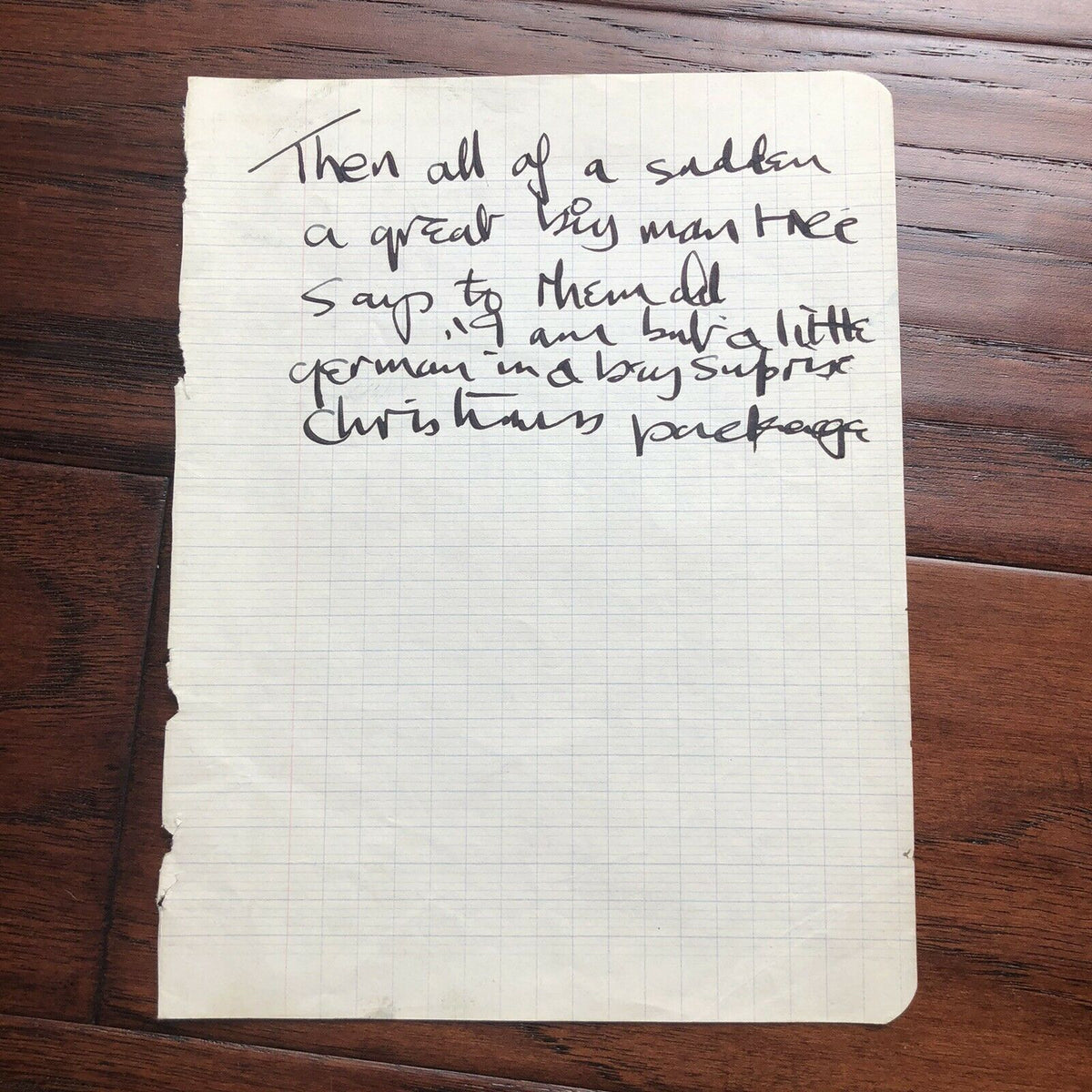 JOHN LENNON * JSA LOA * Handwritten Autograph Prose Poem Lyrics * Not Signed