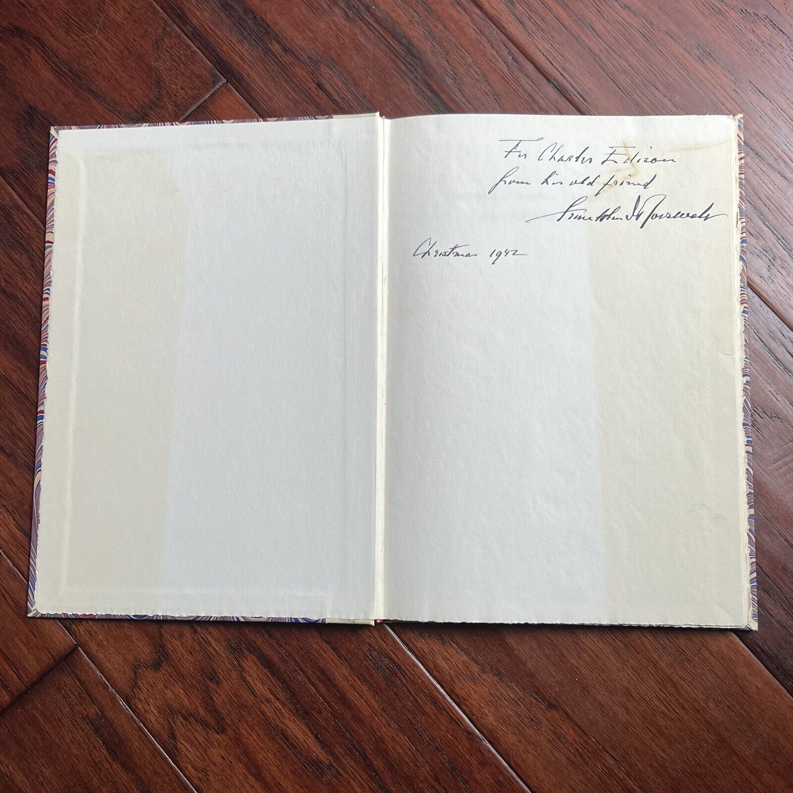 FRANKLIN D ROOSEVELT * Autograph Pearl Harbor Infamy Speech 1942 Book Signed PSA