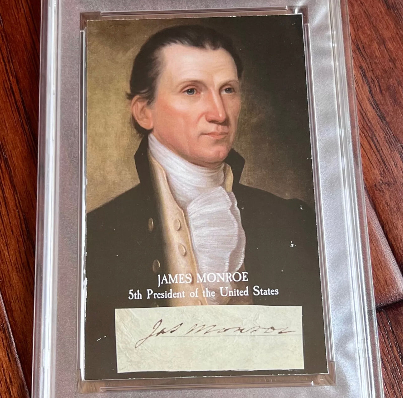 JAMES MONROE * PSA * Autograph Cut Signature Signed * President Encapsulated