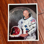 NEIL ARMSTRONG * JSA * Bold Signed NASA White Space Suit Photo Autograph