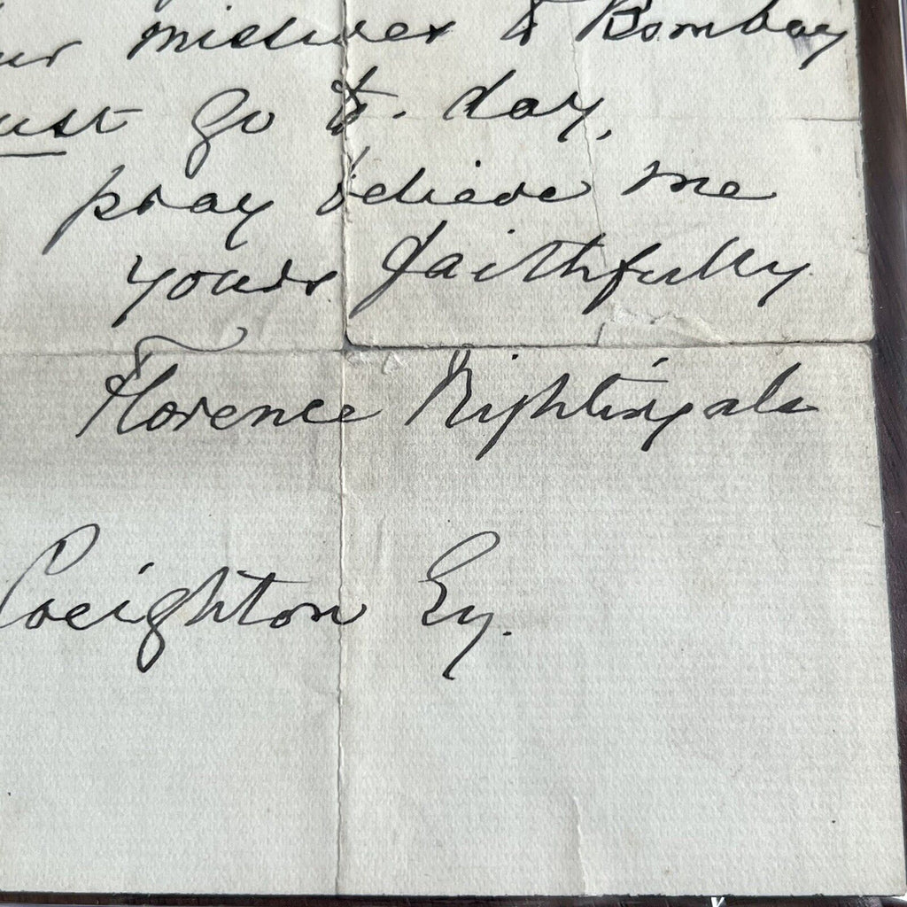 FLORENCE NIGHTINGALE * PSA/DNA * Scarce Full Signature Autograph Letter Signed