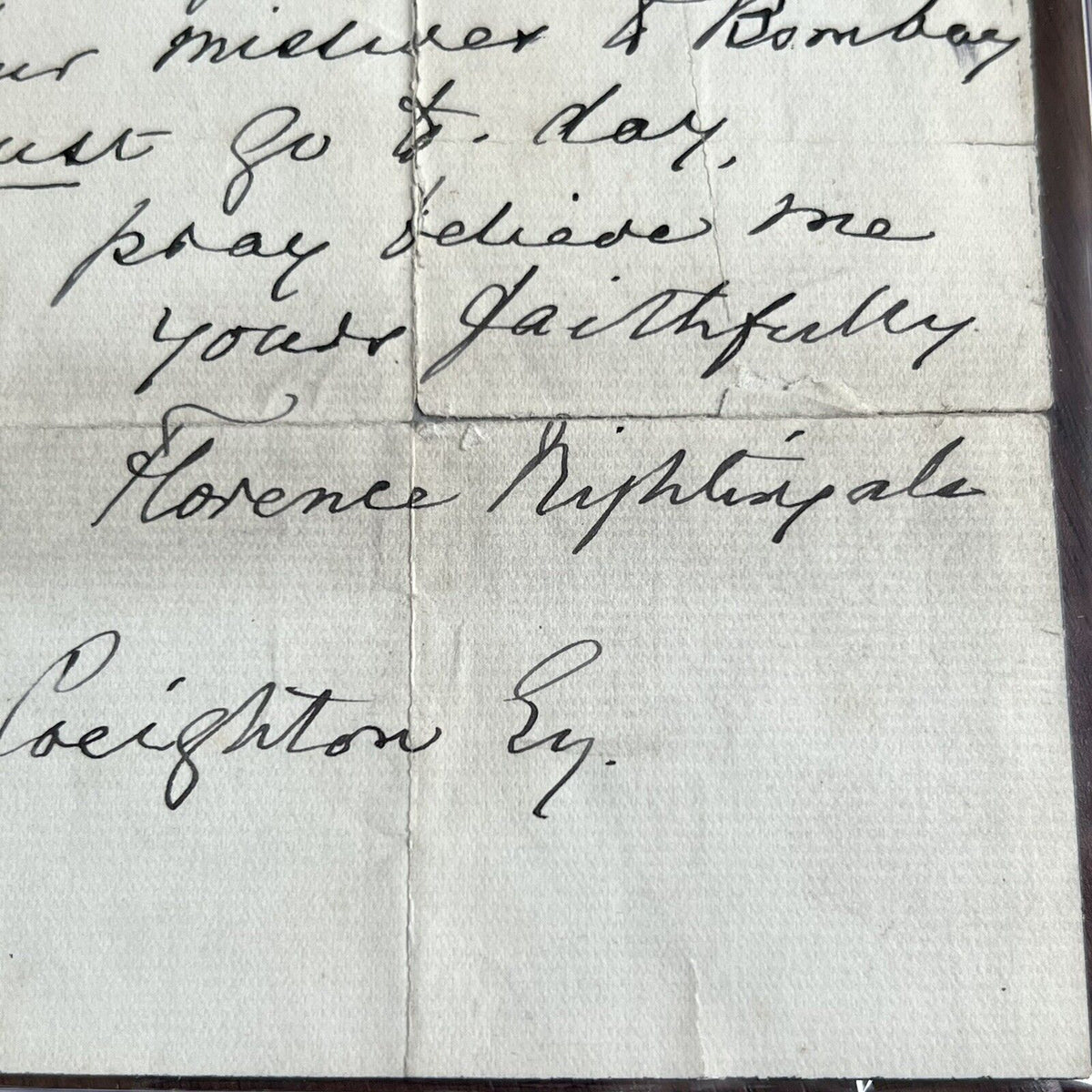 FLORENCE NIGHTINGALE * PSA/DNA * Scarce Full Signature Autograph Letter Signed