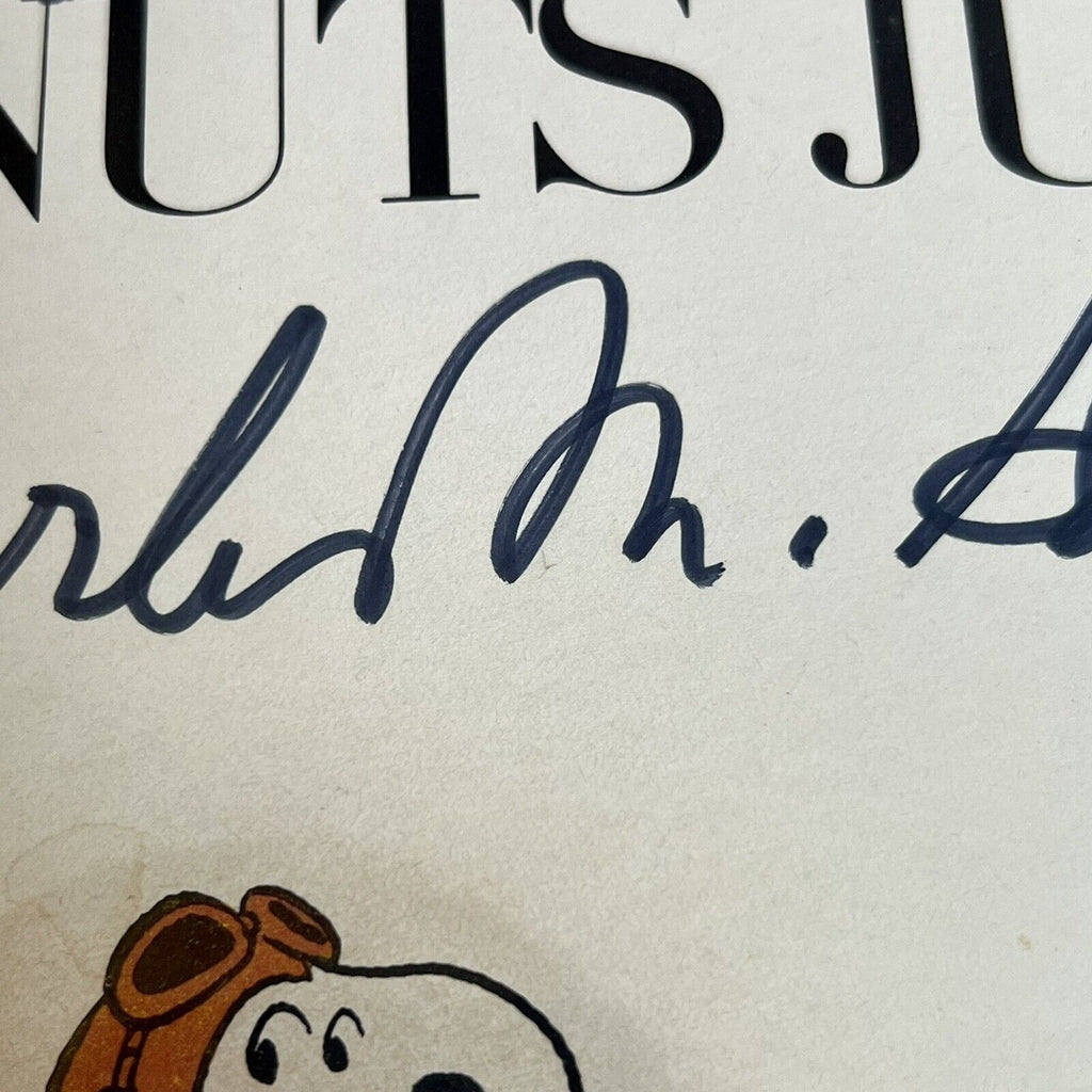 CHARLES M. SCHULZ * Beckett * AUTOGRAPH Drawing SNOOPY Woodstock Signed Sketch *