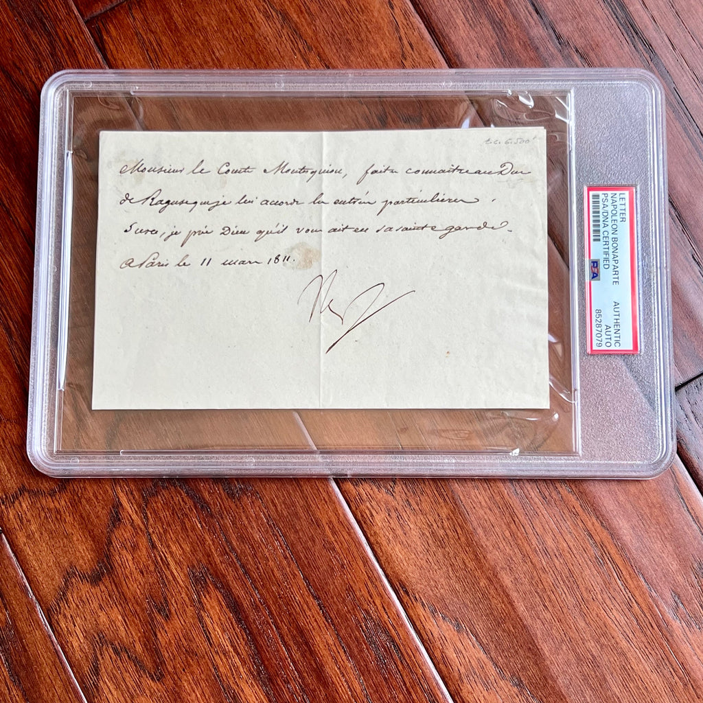 NAPOLEON BONAPARTE * PSA * French Emperor AUTOGRAPH Letter SIGNED * Paris 1811
