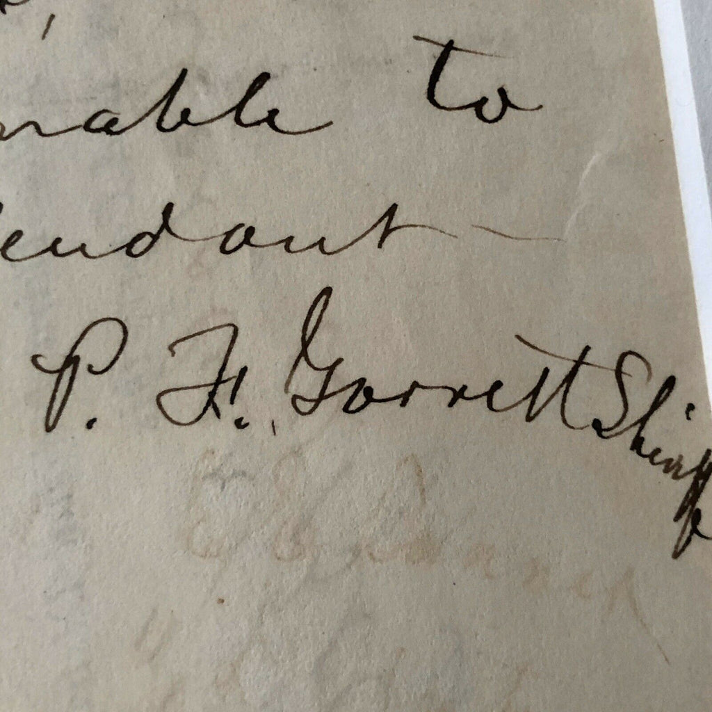 PAT GARRETT * PSA/DNA LOA * Autograph Warrant Signed * Billy the Kid Sheriff