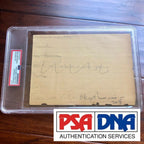 Thomas Edison * PSA/DNA Slab * Handwritten Autograph Note Signed * Encapsulated
