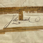 JOHN HANCOCK * PSA/DNA * Signed Militia Appointment Autograph Full Signature