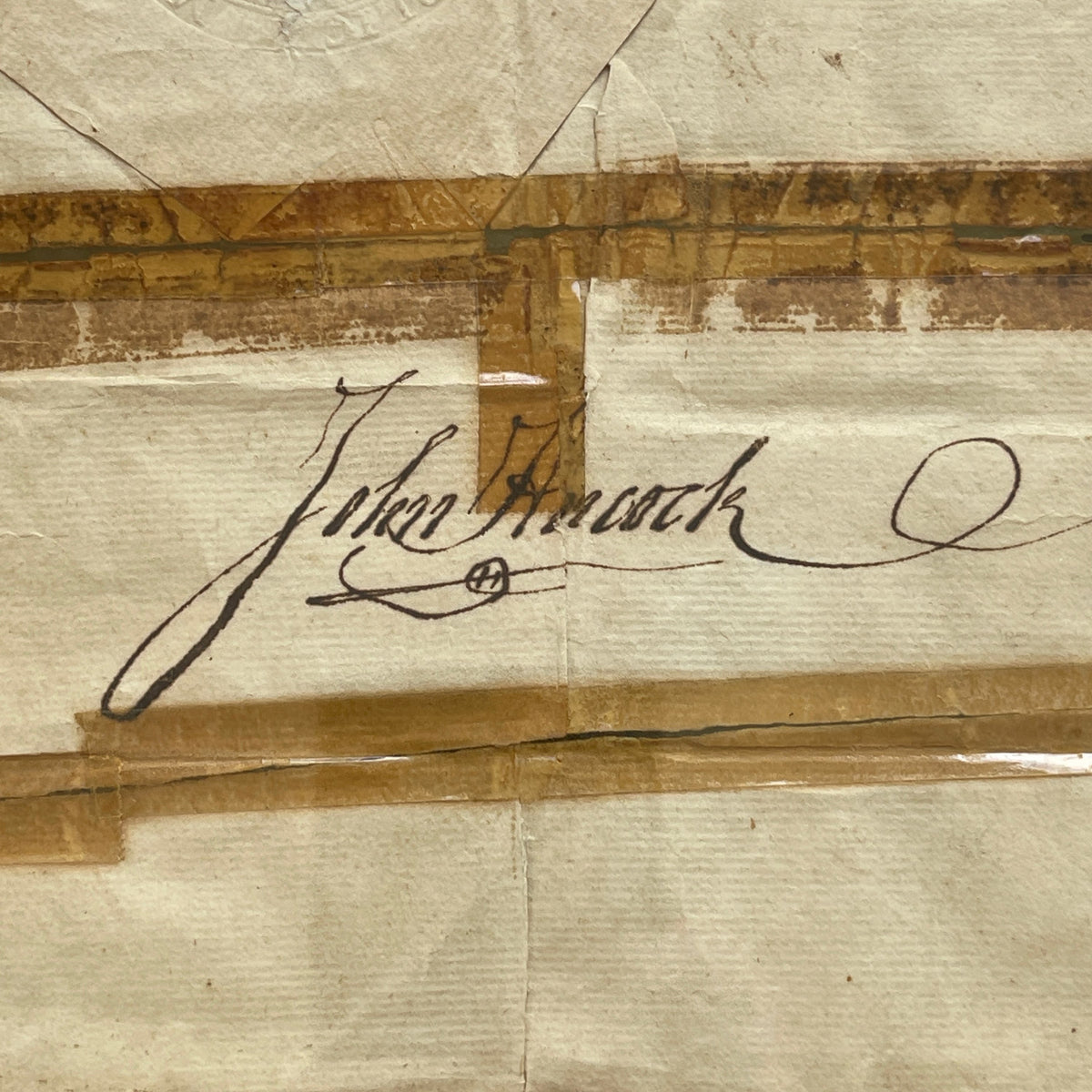 JOHN HANCOCK * PSA/DNA * Signed Militia Appointment Autograph Full Signature