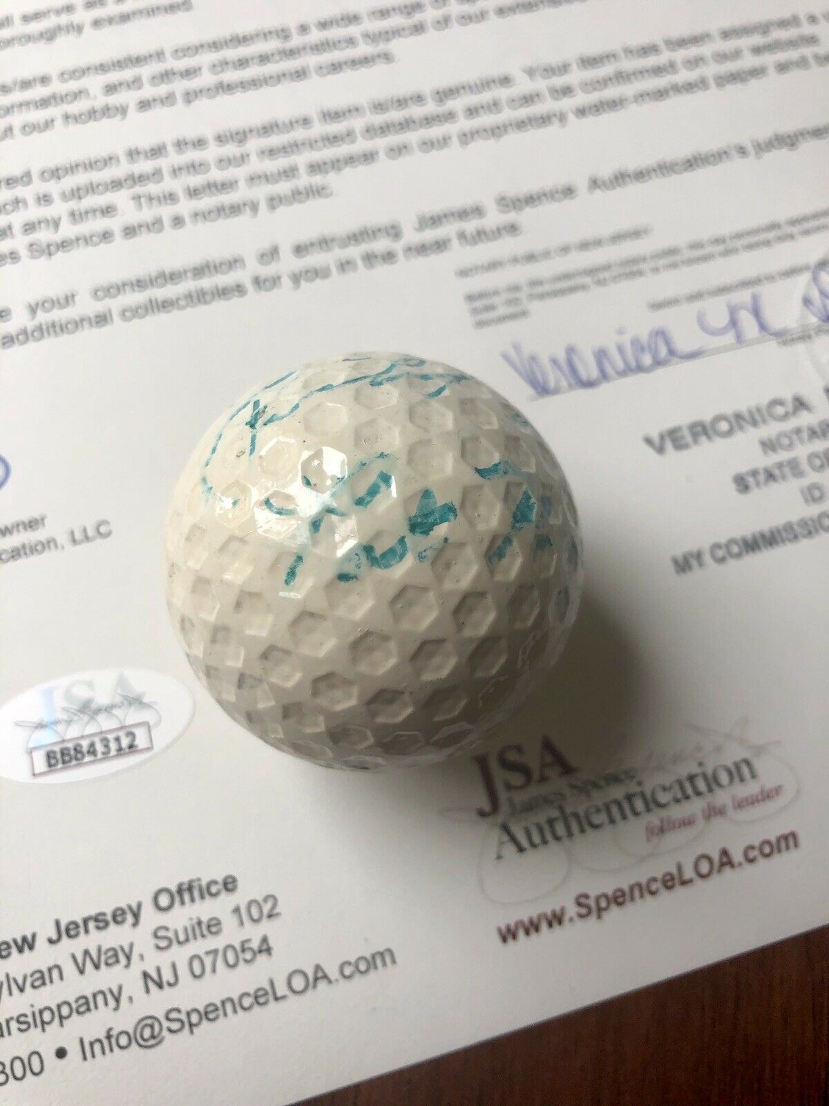 RICHARD & PATRICIA NIXON * JSA LOA * Autograph Golf Ball Signed * President