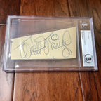 WALT DISNEY * Beckett BAS Slabbed * Large Autograph Cut Signature Signed *