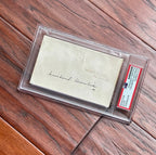 WINSTON S. CHURCHILL * PSA/DNA Slab * Autograph Cut TREASURY Signature SIGNED
