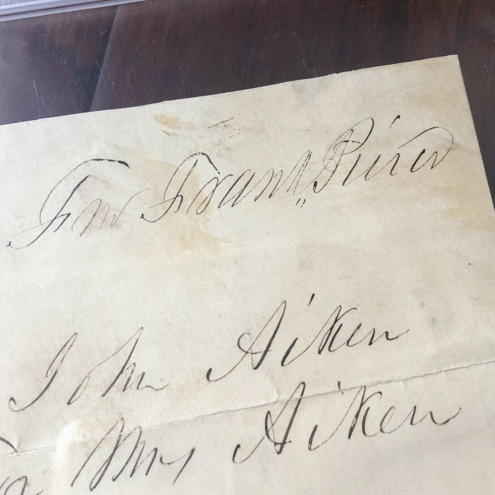FRANKLIN PIERCE * PSA/DNA Slab * Autograph Free Frank Envelope Signed *
