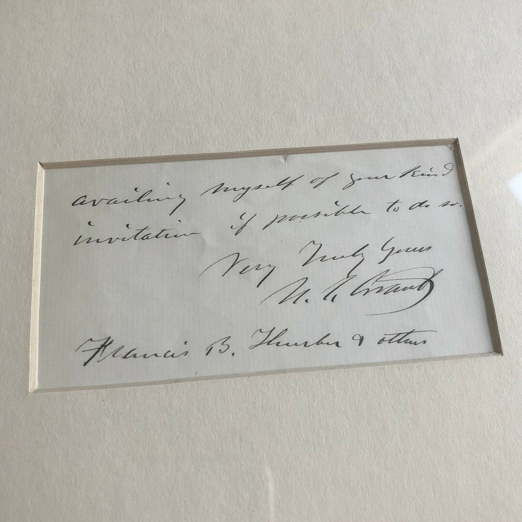 ULYSSES S. GRANT * JSA LOA * Handwritten Autograph Letter Signed * President