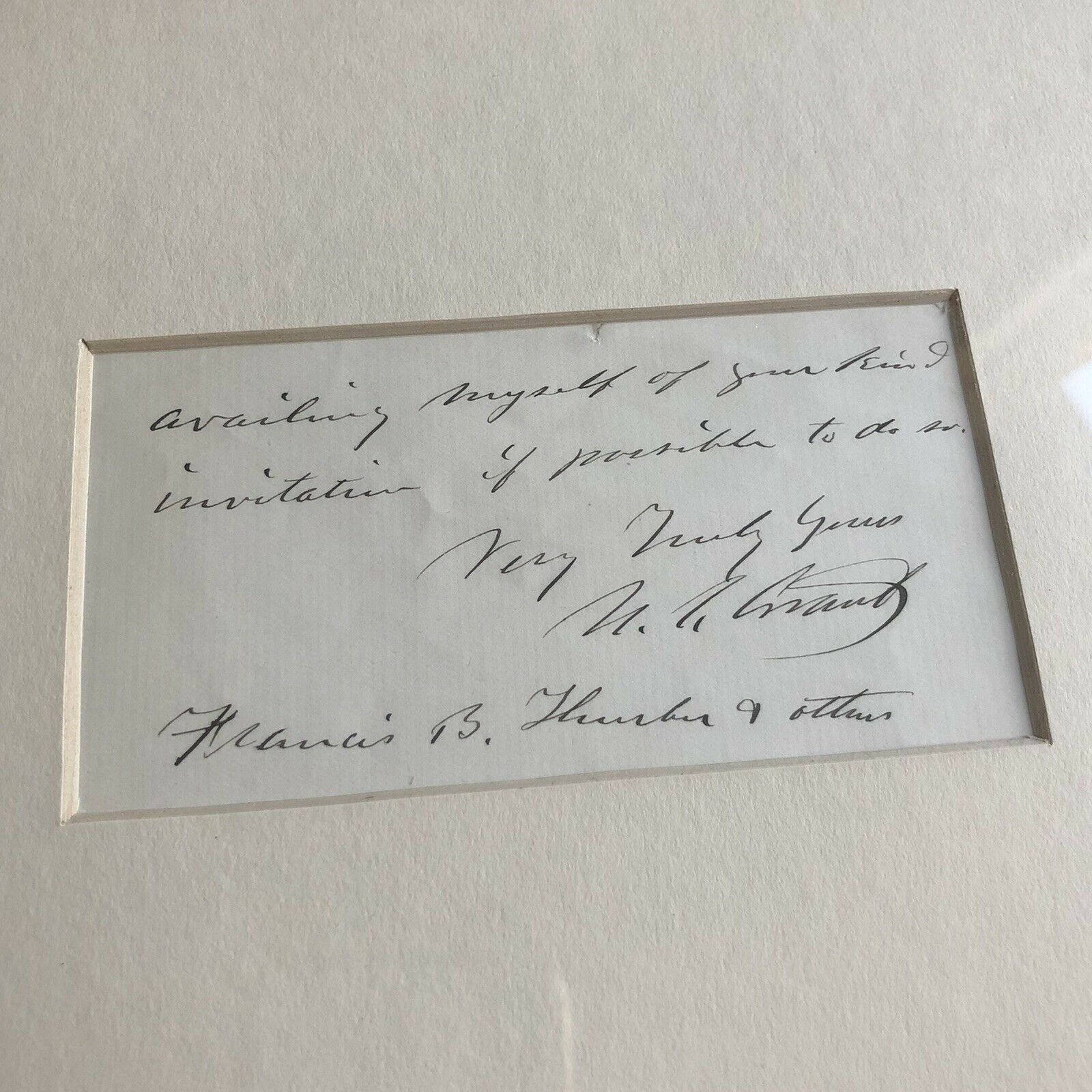 ULYSSES S. GRANT * JSA LOA * Handwritten Autograph Letter Signed * President
