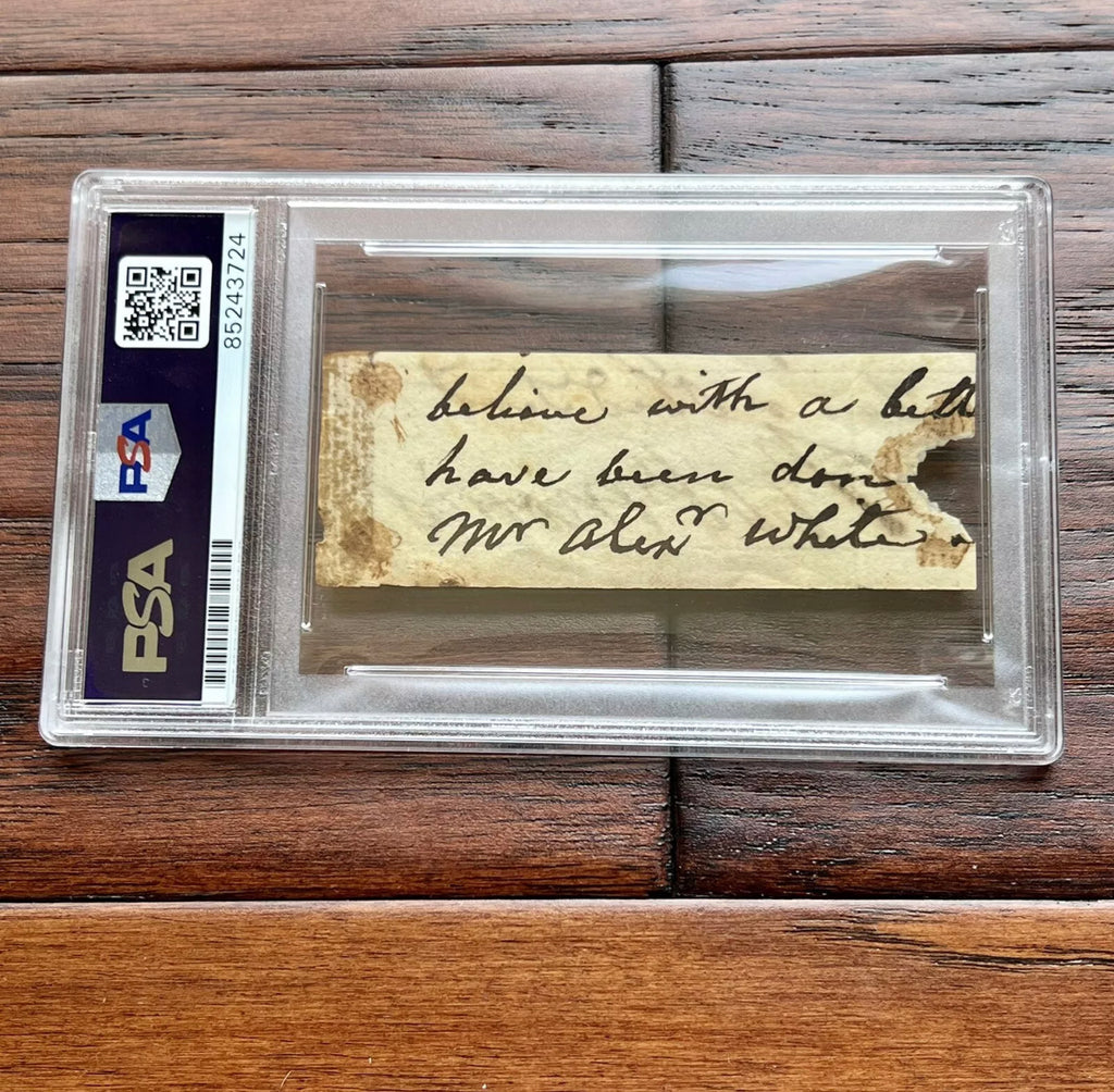 ROBERT MORRIS * PSA * Autograph Signed Cut Signature DOI Signer Founding Father