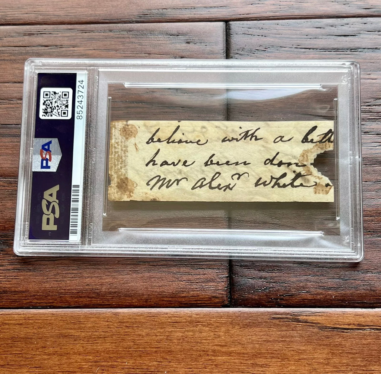 ROBERT MORRIS * PSA * Autograph Signed Cut Signature DOI Signer Founding Father