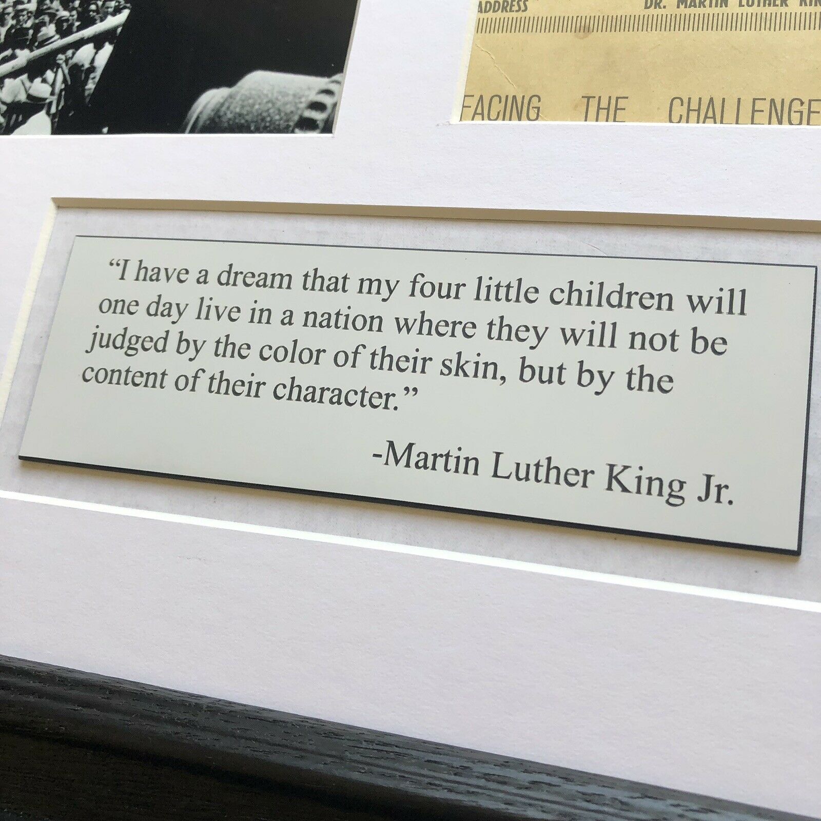 MARTIN LUTHER KING JR * BAS Beckett LOA * Hand Signed 1961 Speech Autograph *
