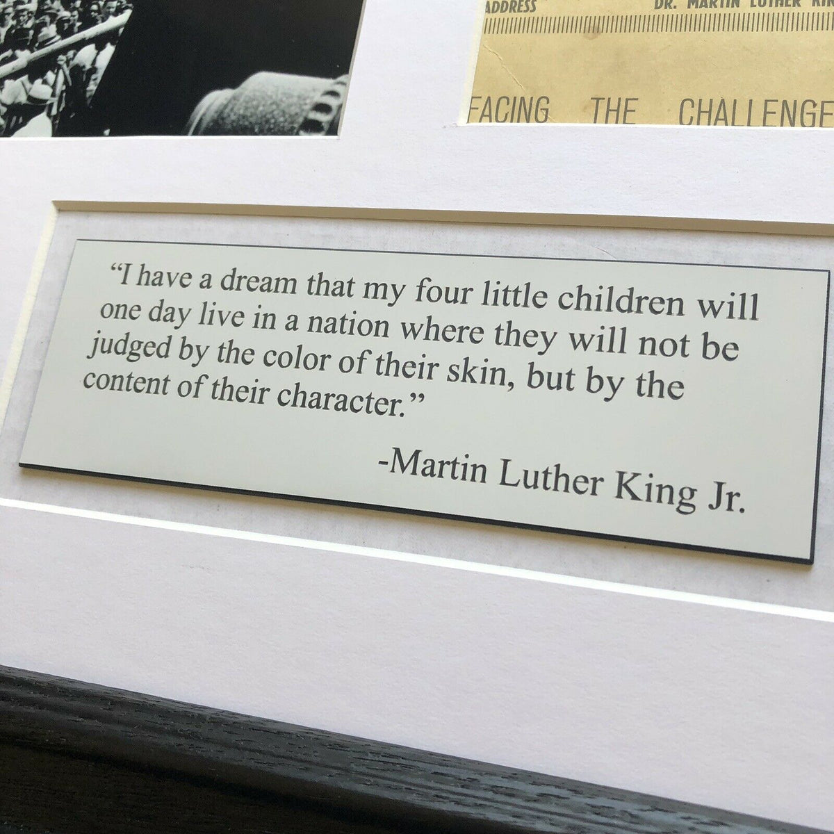 MARTIN LUTHER KING JR * BAS Beckett LOA * Hand Signed 1961 Speech Autograph *