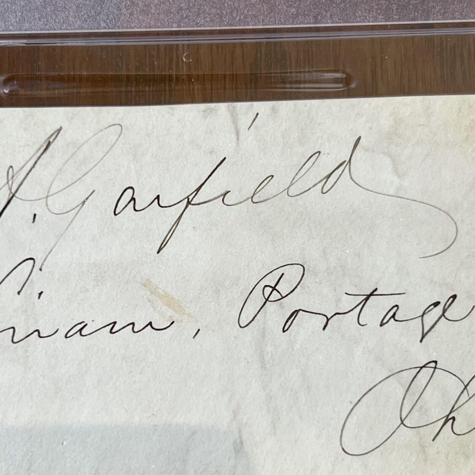 JAMES A. GARFIELD & LUCRETIA GARFIELD * PSA/DNA * Dual AUTOGRAPH Envelope SIGNED