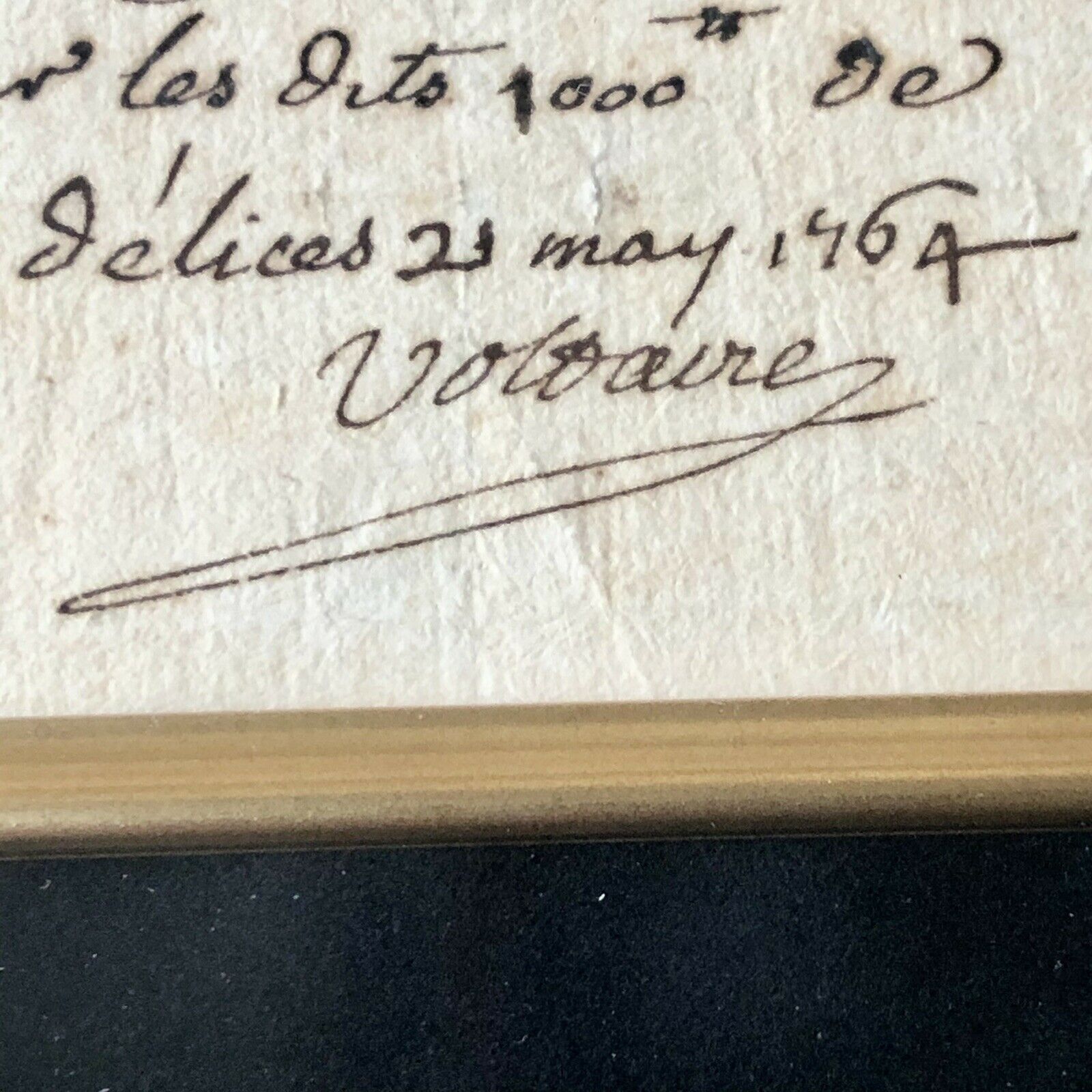 VOLTAIRE * JSA LOA * Autograph Handwritten Note Signed * François-Marie Arouet