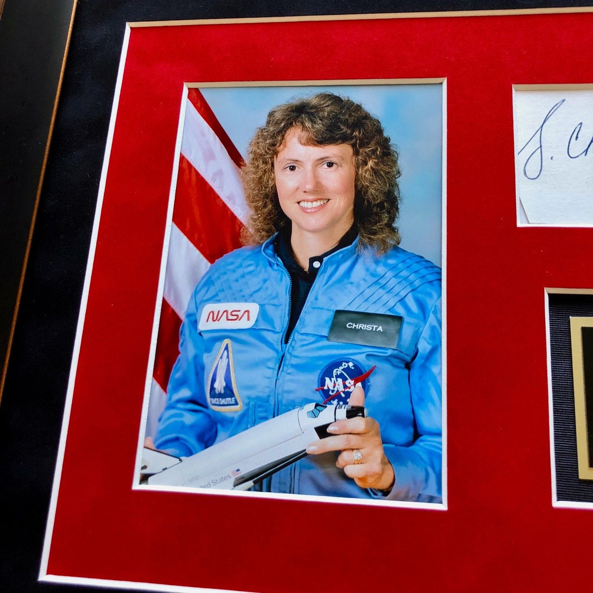 CHRISTA MCAULIFFE * JSA COA * Cut Autograph SIGNED * Challenger STS 51L