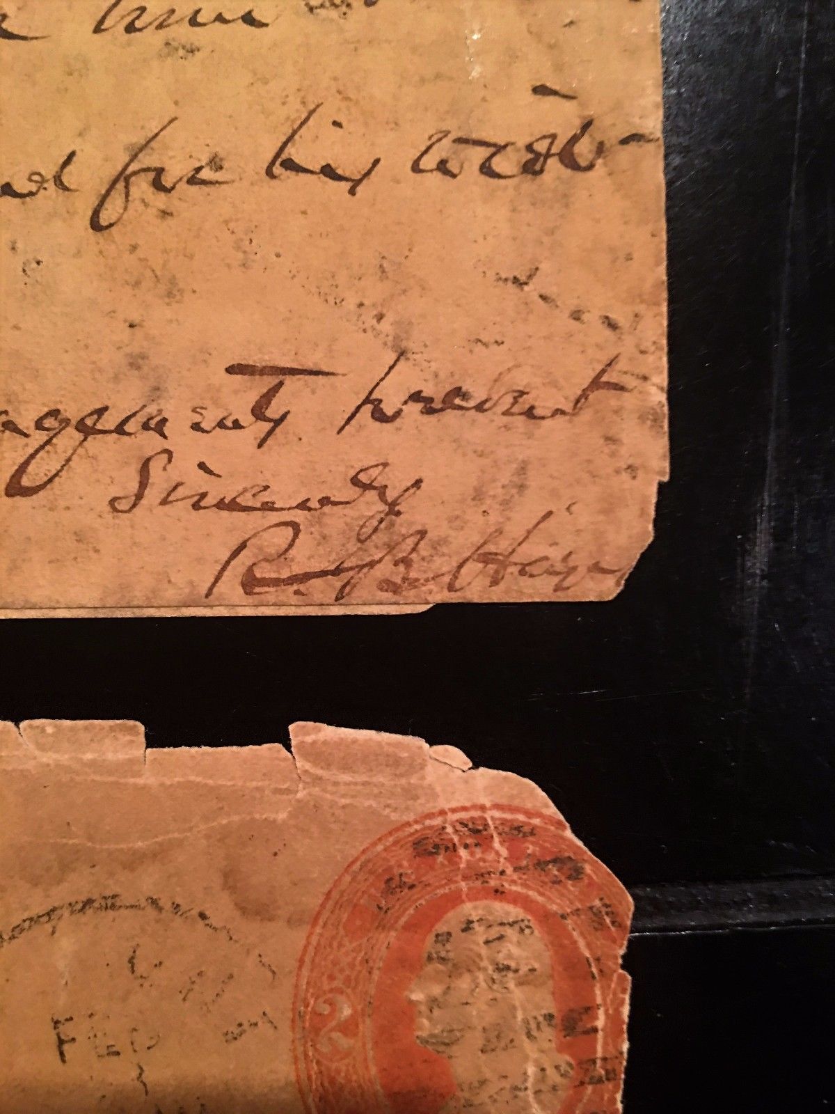 RUTHERFORD B HAYES * autograph CIVIL WAR ABRAHAM LINCOLN Content * Letter SIGNED