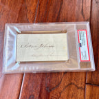 ANDREW JOHNSON * PSA/DNA * AUTOGRAPH Military Governor SIGNED Abraham Lincoln VP
