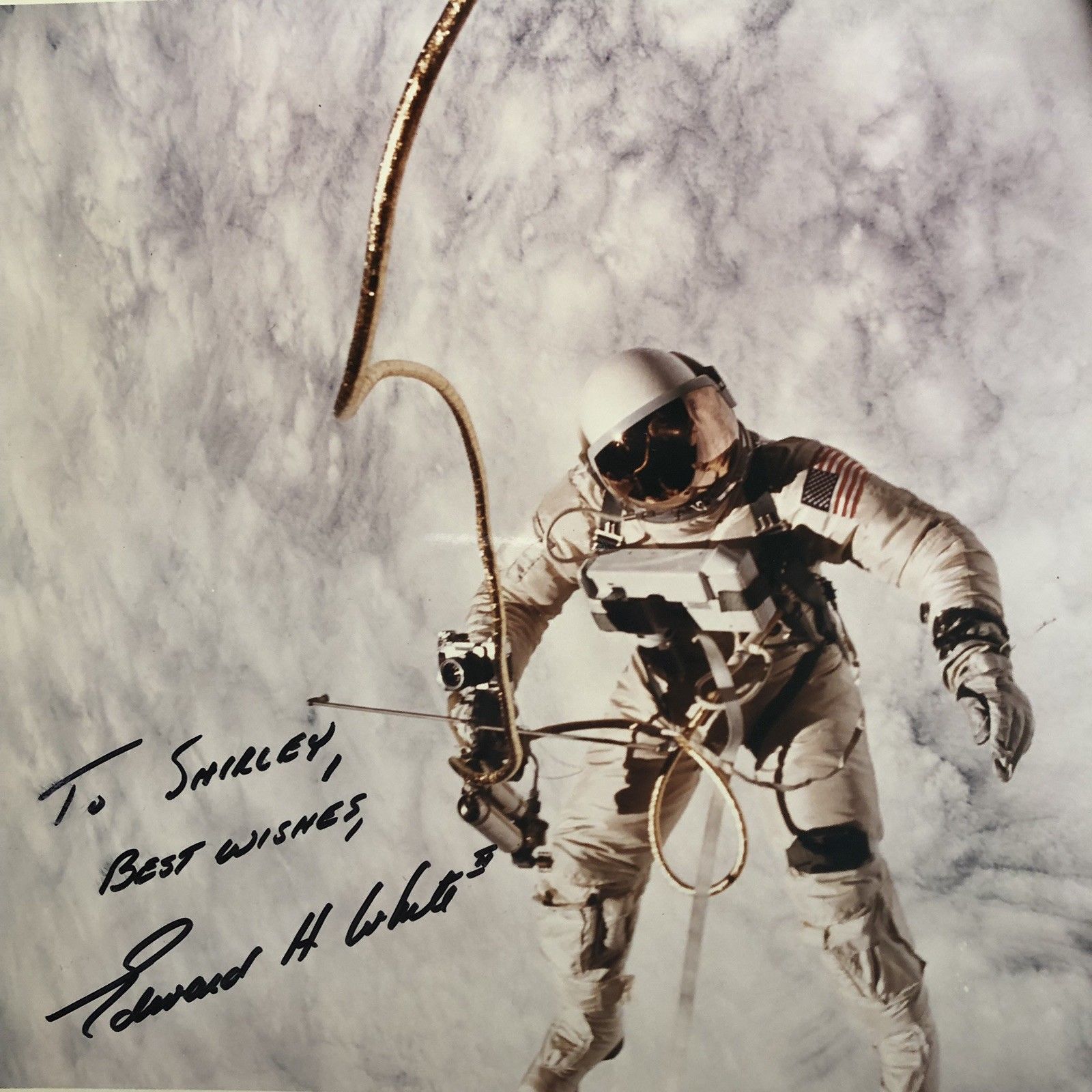 EDWARD H WHITE * PSA/DNA & Zarelli LOA * Signed Gemini IV Black Number Autograph