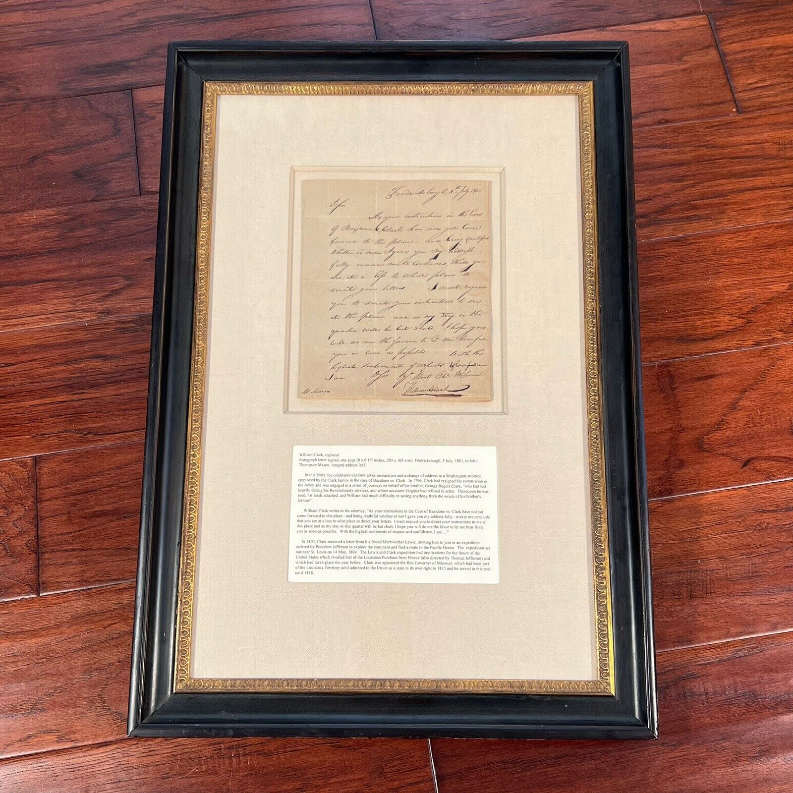 WILLIAM CLARK * PSA/DNA * Lewis & Clark Handwritten Autograph Letter Signed