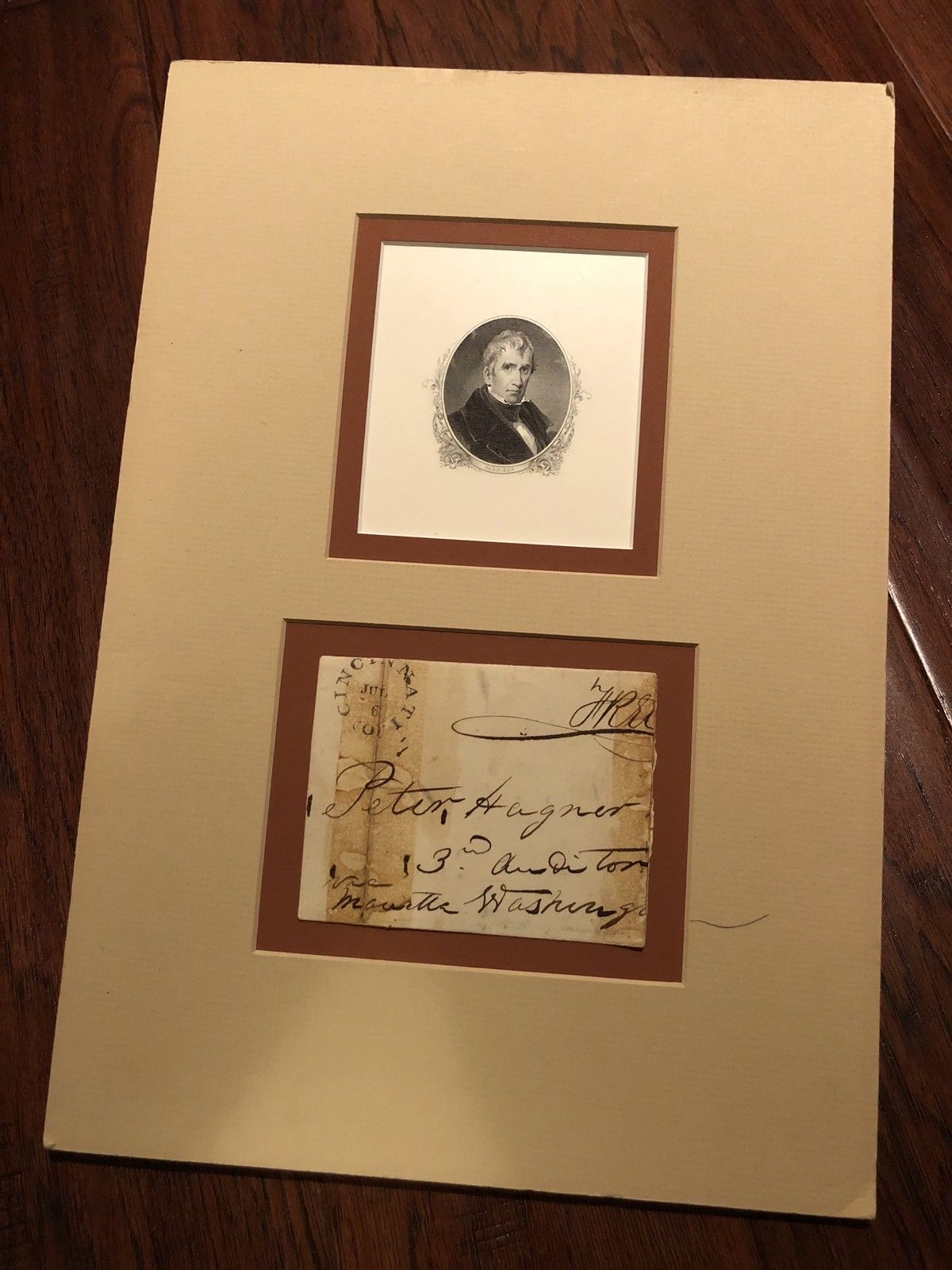WILLIAM HENRY HARRISON * PSA/DNA Handwritten Panel * No Frank Autograph Signed