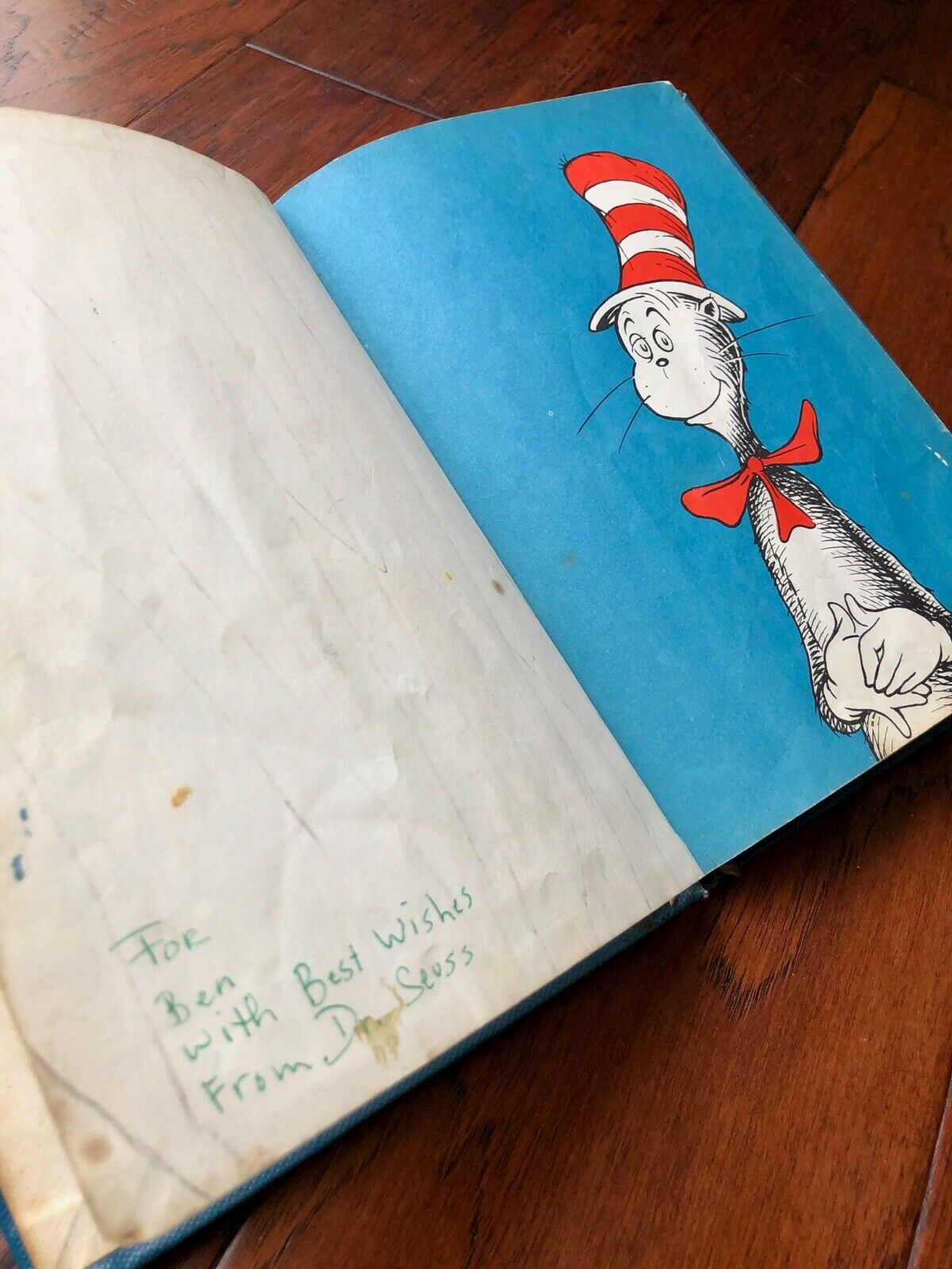 DR. SEUSS * BAS * Authentic AUTOGRAPH "Cat In The Hat" SIGNED * Kids Classic