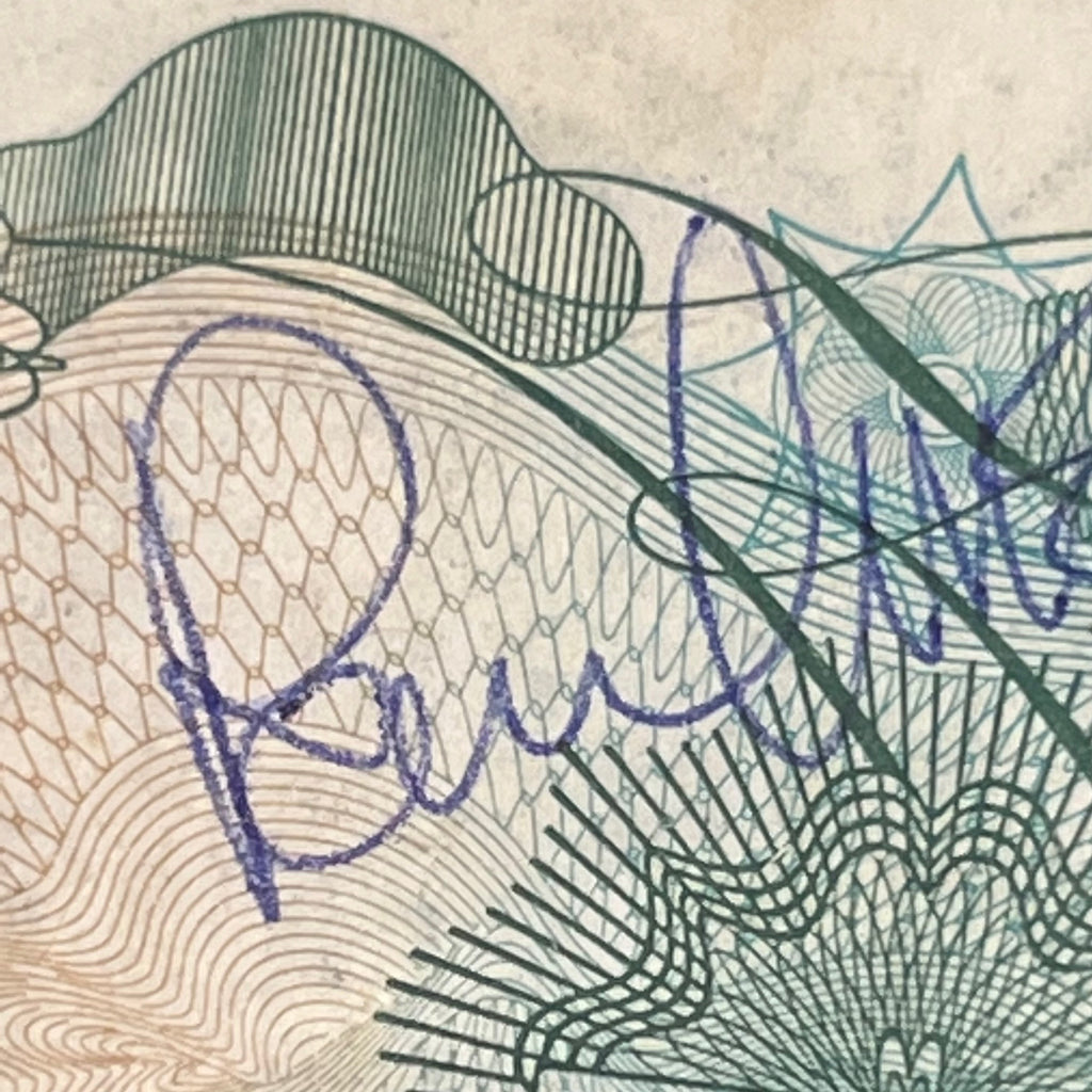 PAUL MCCARTNEY * BAS BECKETT * Autograph One Pound Note Signed * The Beatles