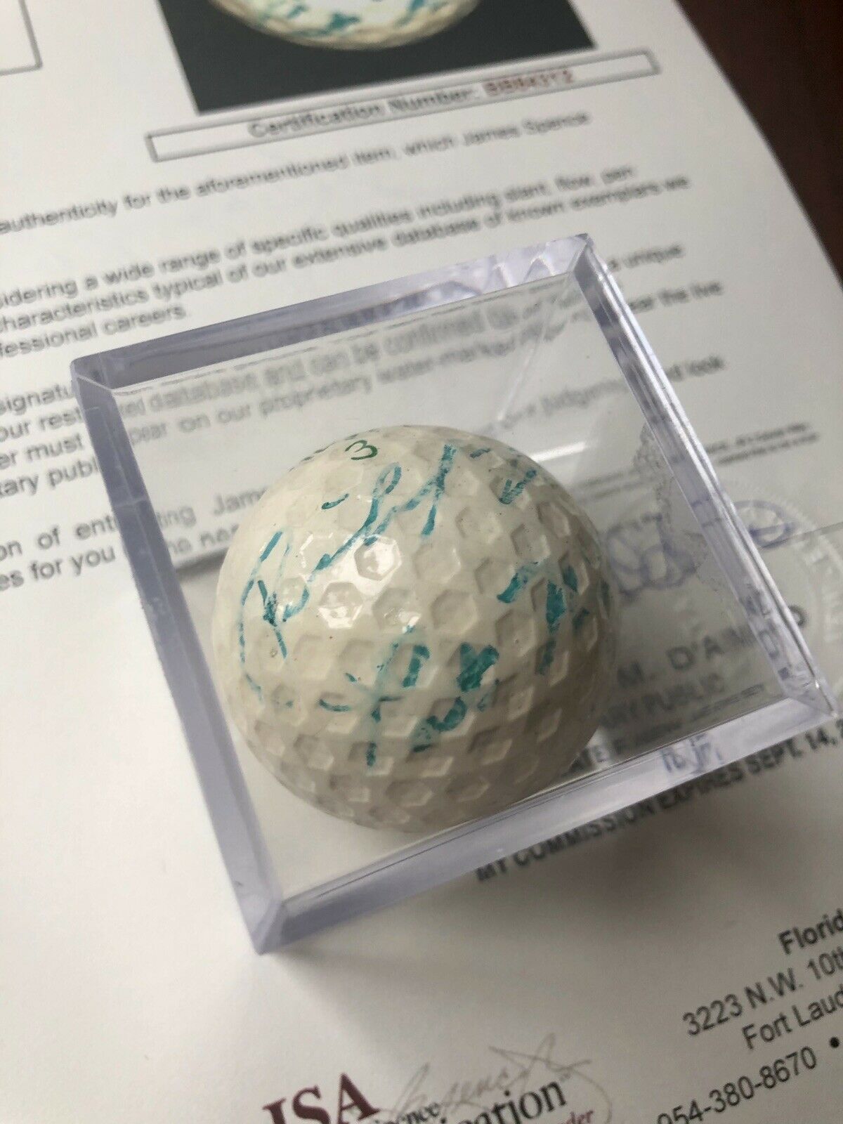 RICHARD & PATRICIA NIXON * JSA LOA * Autograph Golf Ball Signed * President